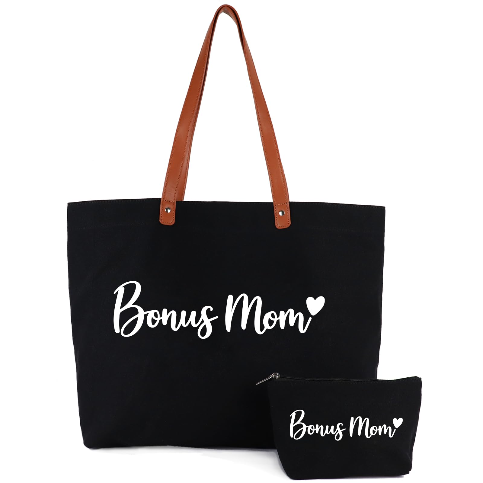 Lamyba New Mom Gifts, Mama Bag Tote with Makeup Bag, Cool Gifts for Mom to be/Expecting Mom