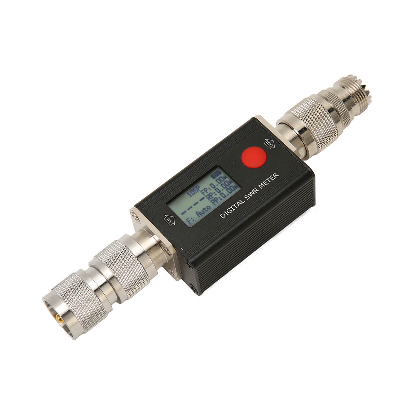Medidor SWR, Medidor de Potencia Portátil de Radio Bidireccional VHF UHF, 80‑999MHz, Pantalla VSWR 1.00‑99.9, 120W, con Pantalla LCD Retroiluminada, para Walkie Talkies