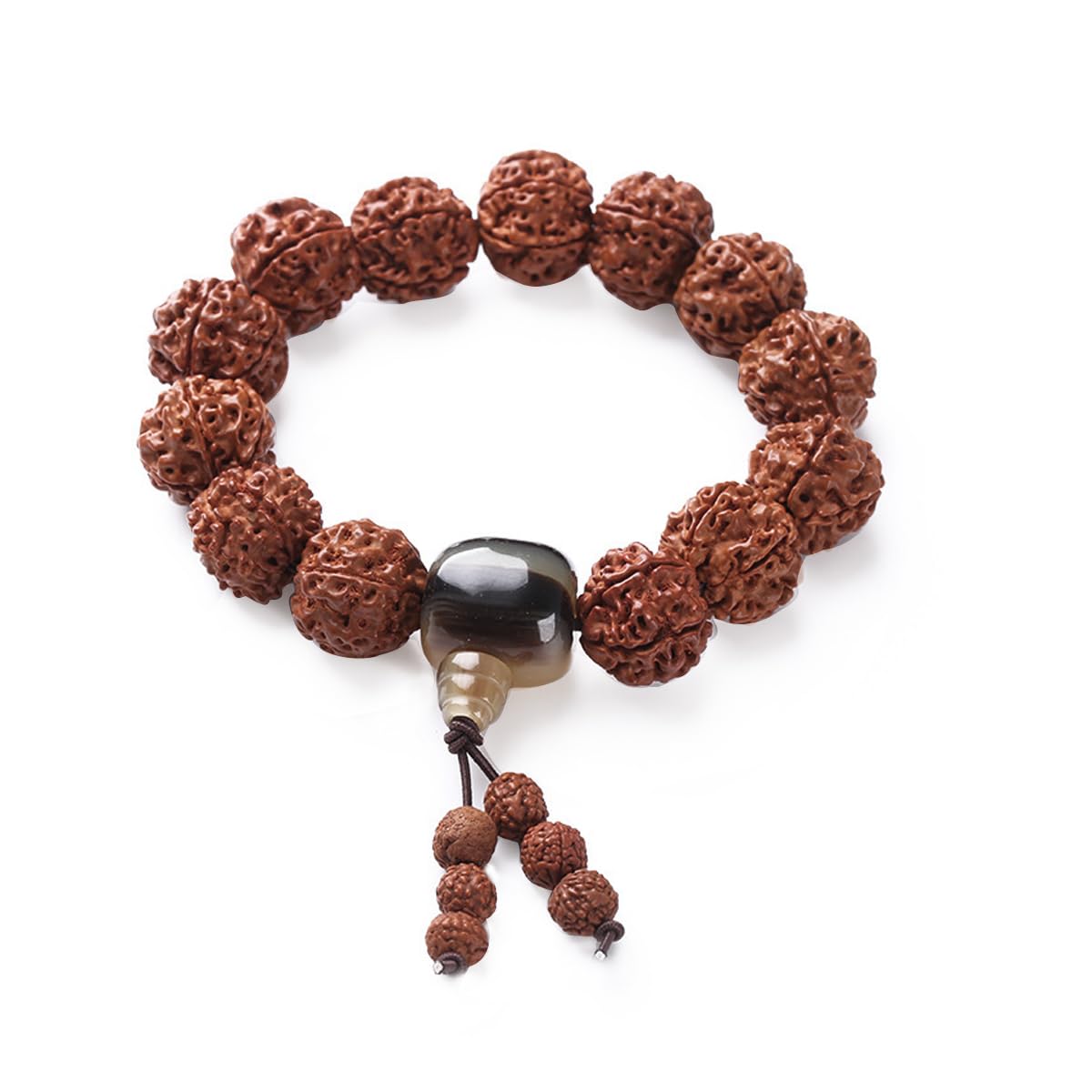 sannidhi Rudraksha Bracelet for Men and Women Spiritual Authentic Original Rudraksha Bracelet Spiritual Healing 5 Mukhi Rudraksha Bracelet for Meditation Birthday Gift for Men and Boys-picture-37