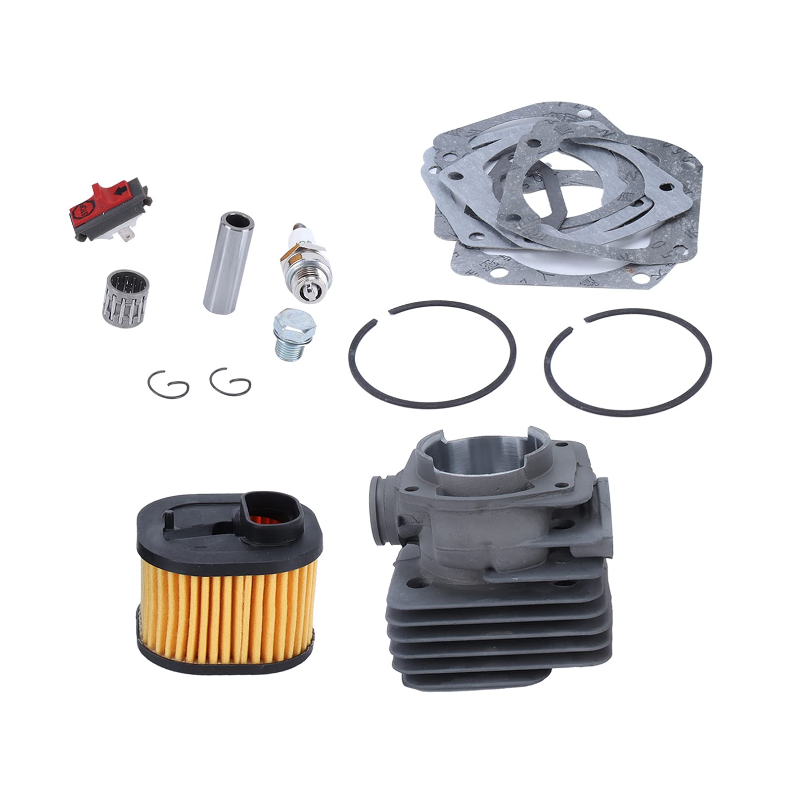Kit cilindro pistone filtro candela di accensione per 372 XP 362 365 371 accessori da giardino in lega di alluminio per motoseghe