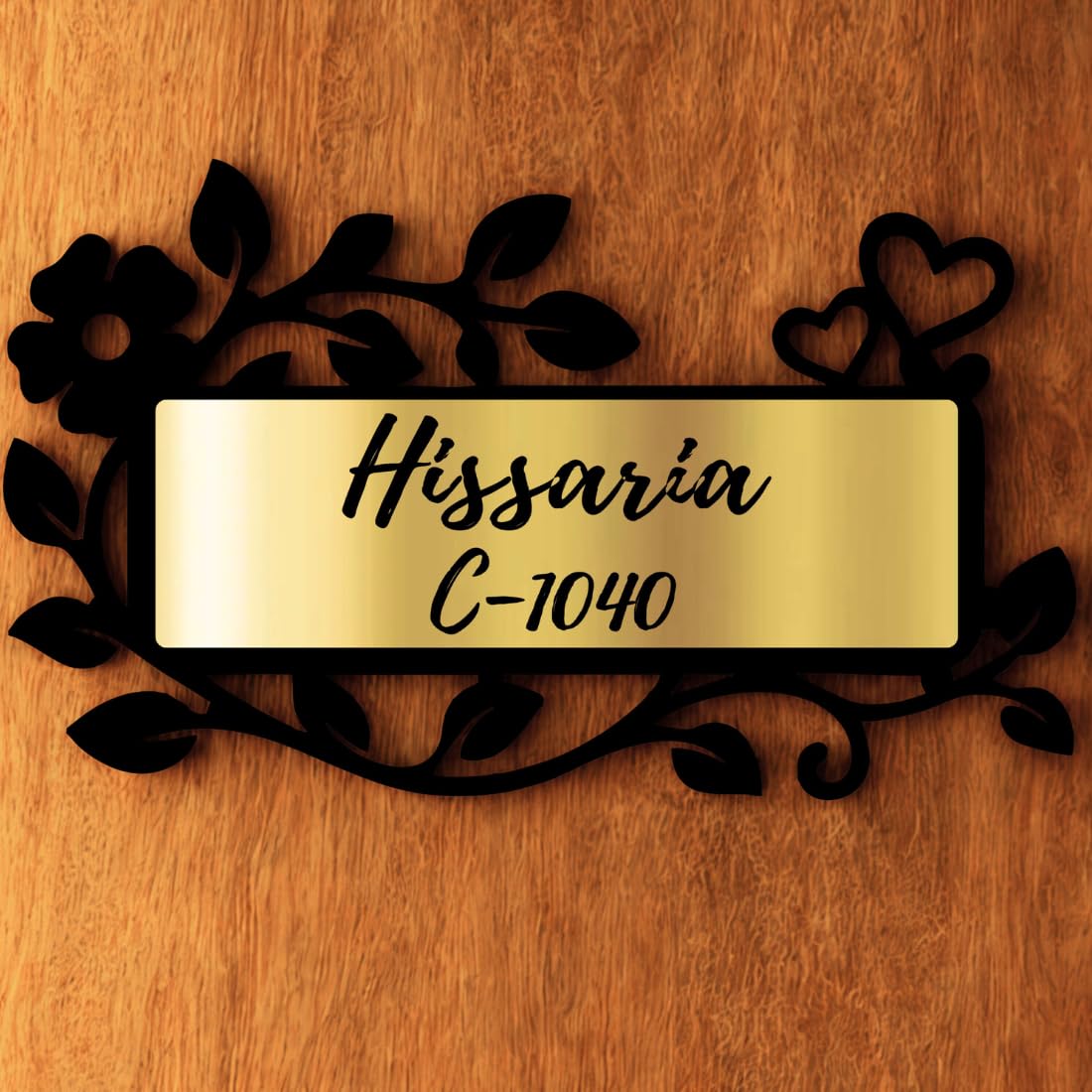 Zesta Customized Name Plate for Home Entrance Outdoor | Acrylic Door Name Plate for House | Modern Personalised Name Board for Home Entrance | Waterproof House Name Plate Wall Decor(Rose) — Amazon image 3