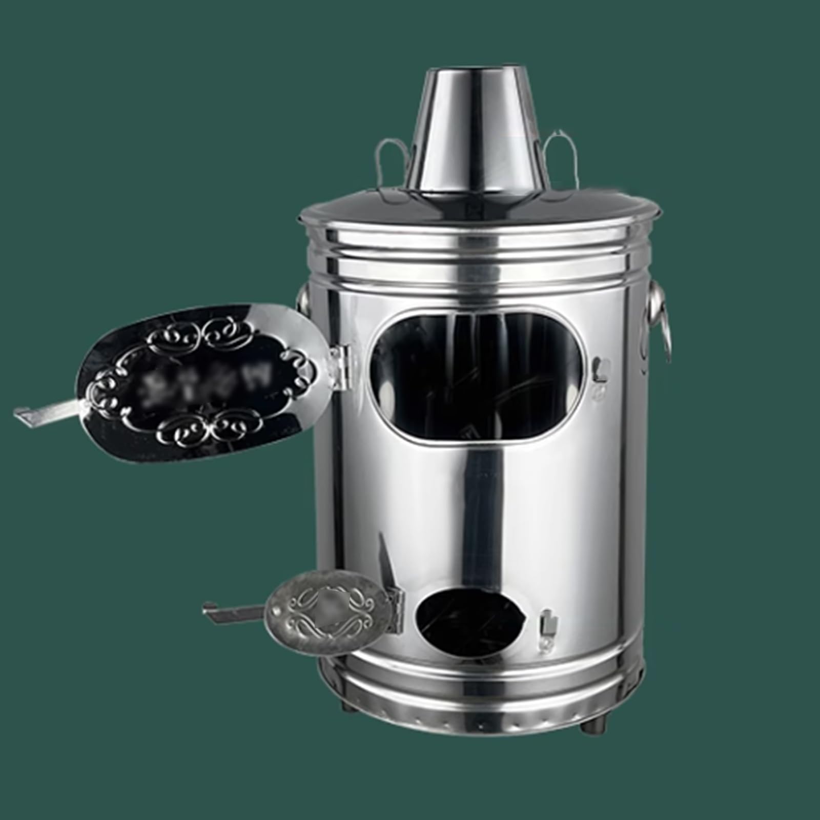 Brennfass Aus Edelstahl - Verbrennungsbehälter Für Papier & Garten