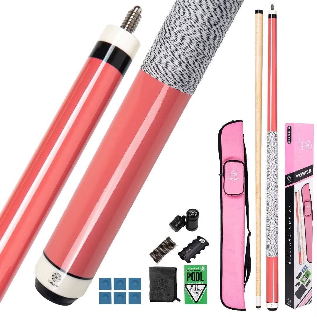 Collapsar Pool Cue Stick,2-Pieces Billiard Pool Table Set