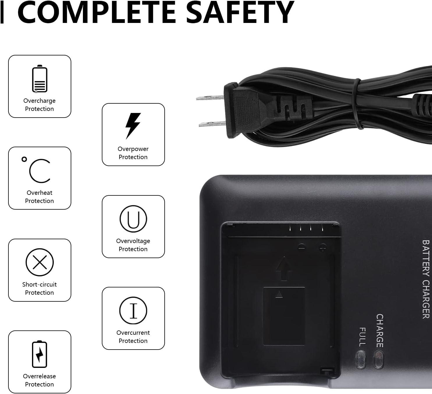 NB-10L CB-2LC Battery Charger for Canon: Compatible with CB-2LCC CB-2LCE PowerShot SX40 HS SX50 HS SX60 HS G1X G3X G15 G16 Digital Camera
