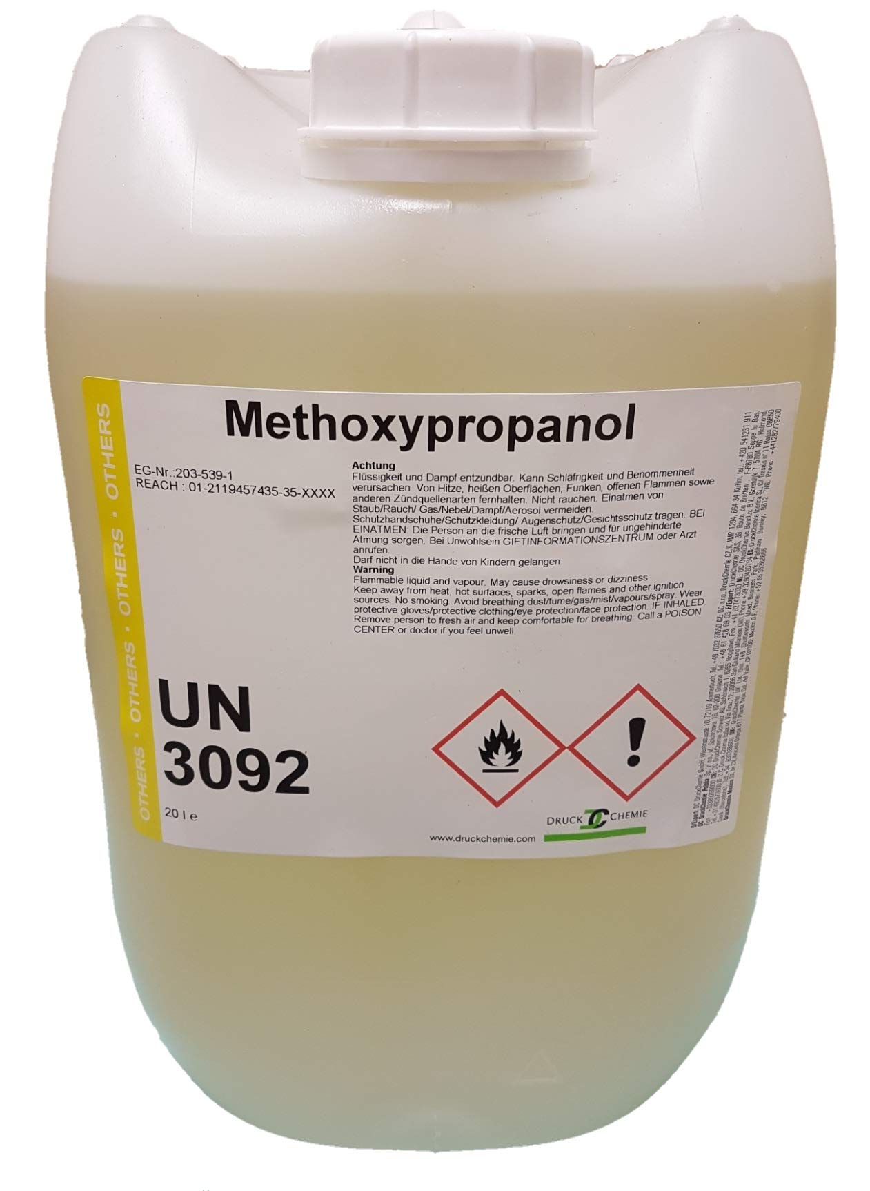 Methoxypropanol - 2 x 10 Liter Kanister - 1-Methoxy-2-Propanol - Hochwertiges Verdünnungsmittel & Lösungsmittel - Geeignet zur Lackherstellung