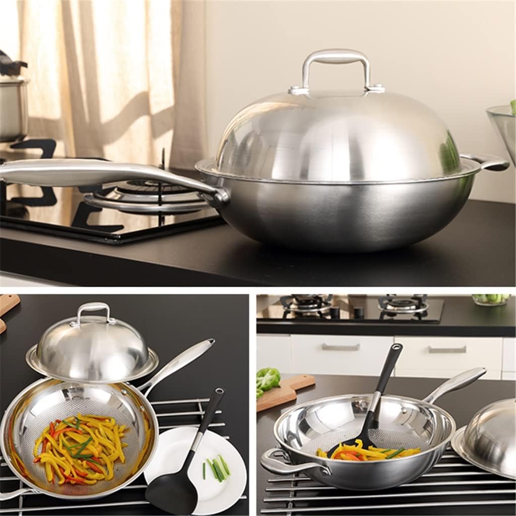 Zxyler 寸胴鍋 A タイプ 28cm 業務用ステンレス製 透明蓋付き 各種熱源