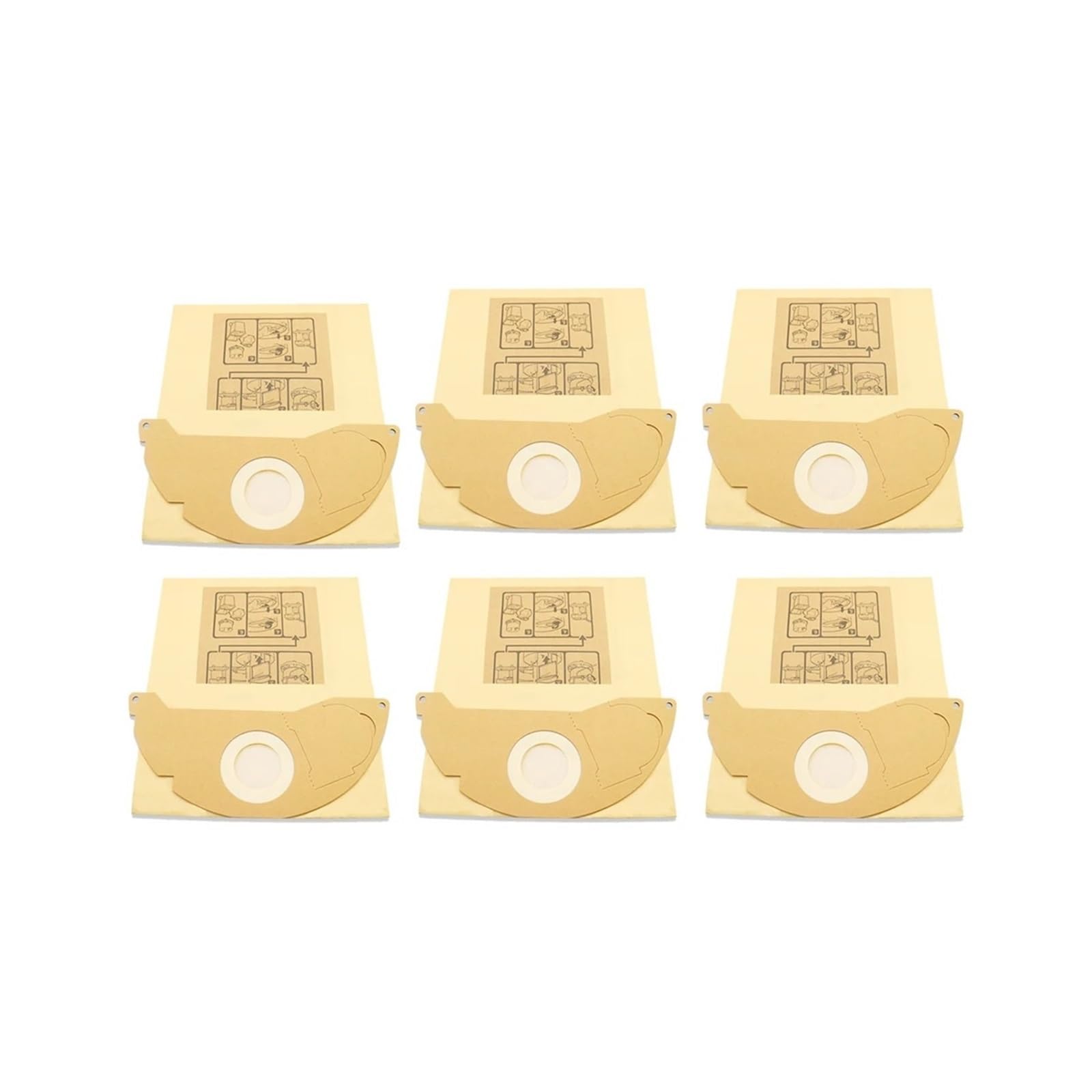 Kvcccss B Paper Dust Ags ，Compatible For Karcher，Wd2/ Mv2/ Wd2200 Vacuum Cleaner(B)