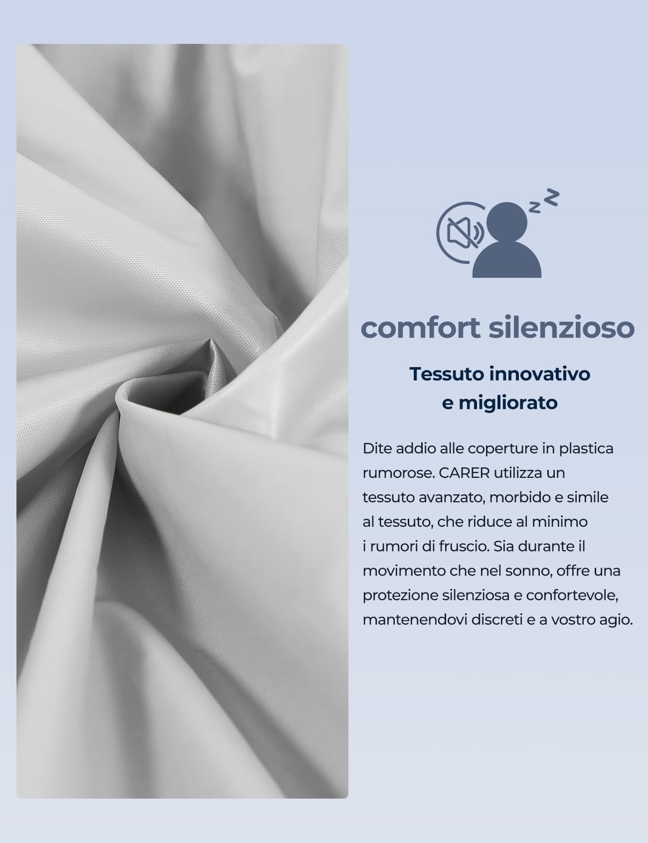 Carer Confezione da 3 Copripannolini per Adulti Biancheria Intima Antiperdita per Incontinenza Silenzioso Impermeabile Lavabile Riutilizzabile Unisex Grigio Taglia L - 2