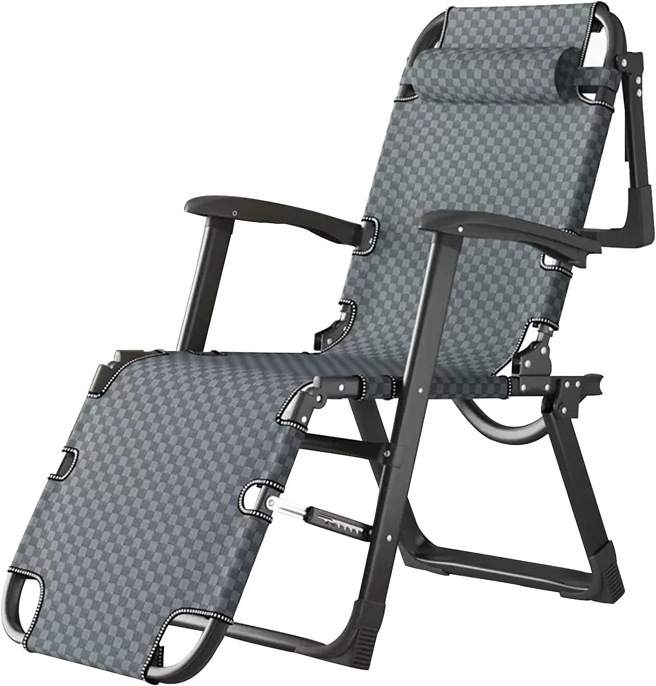 Fauteuil inclinable pliable avec appui-tête amovible pour le bien-être du dos