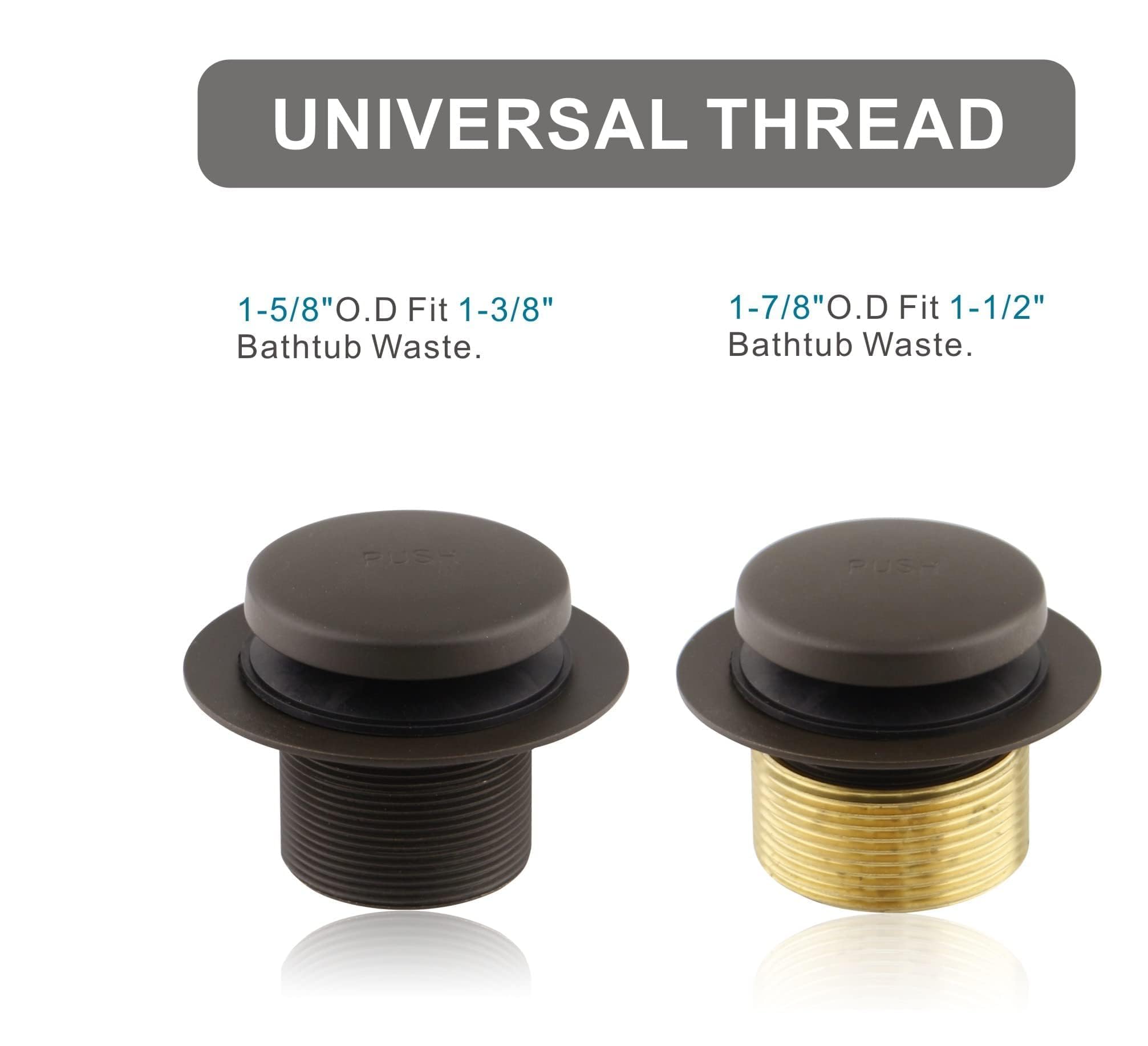 Kit Di Conversione Per Scarico Vasca Da Bagno In Bronzo, Foro Singolo