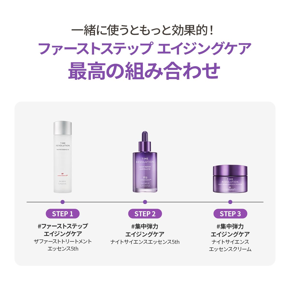 MISSHA Time Revolution The First Essence (5e génération) 150 ml – Essence/tonique qui hydrate et lisse la peau en créant une base propre