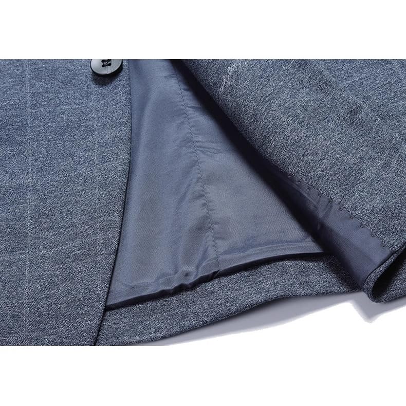 Men's Spring Fall Slim Fit Business Casual Suit Jacket Mid-Aged Young4