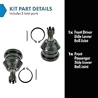 Vista 708 de TRQ, junta de rótula inferior delantera para el lado del conductor y del acompañante