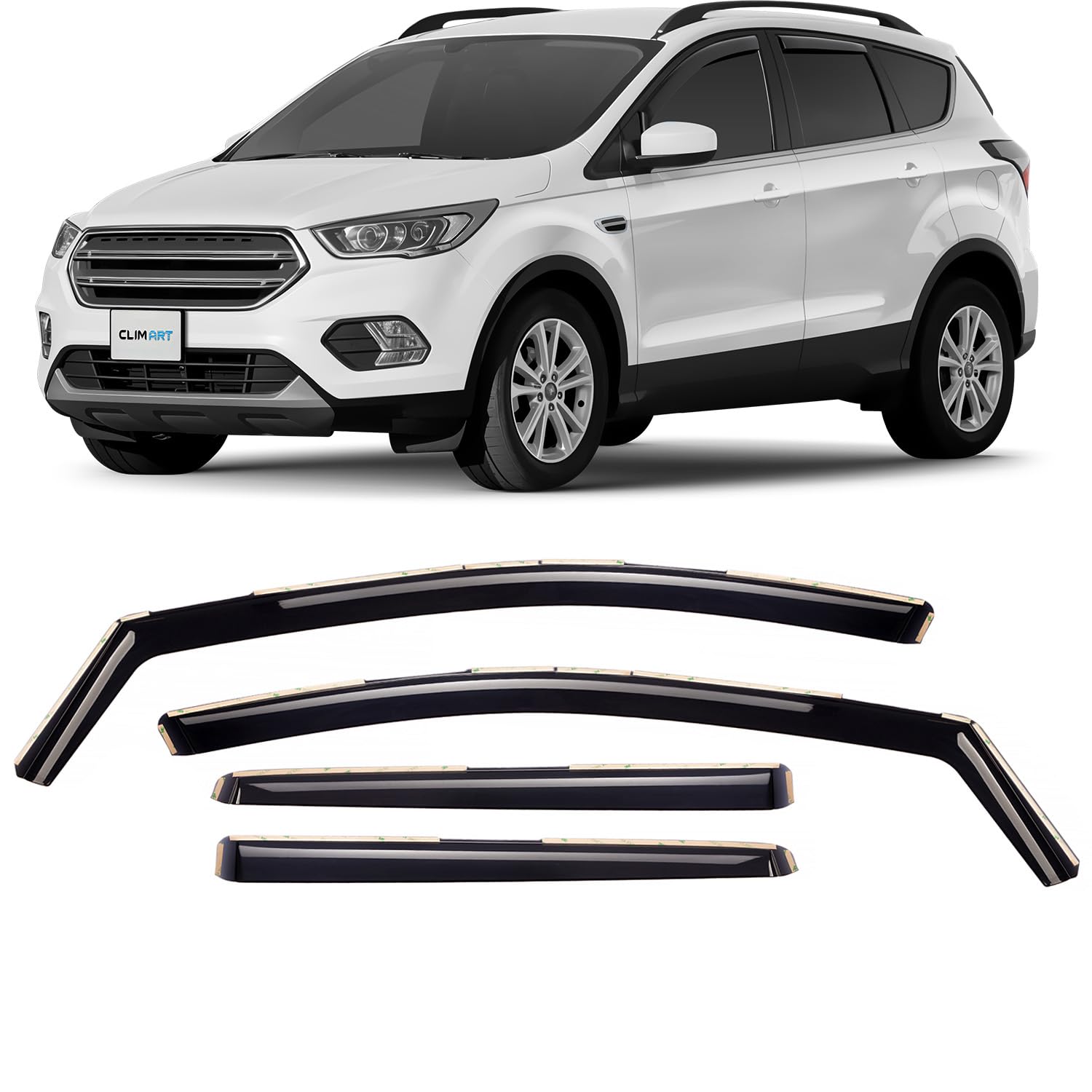 CLIM ART Windabweiser für Ford Kuga II 12-19, 4 St.