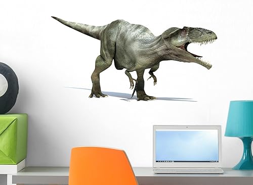 Wallmonkeys - Calcomanía de pared de dinosaurio giganotosaurio 3D (24 pulgadas de ancho x 13 pulgadas de alto) WM296121