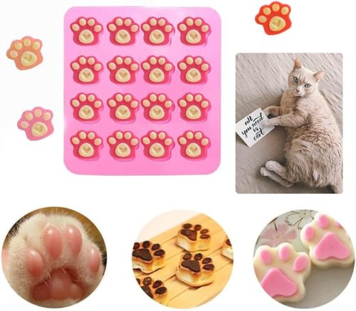 Miniatura 3 de PIVHWIR Moldes de silicona antiadherentes de grado alimenticio para chocolate, dulces, golosinas para perros, gelatina, cubitos de hielo (4