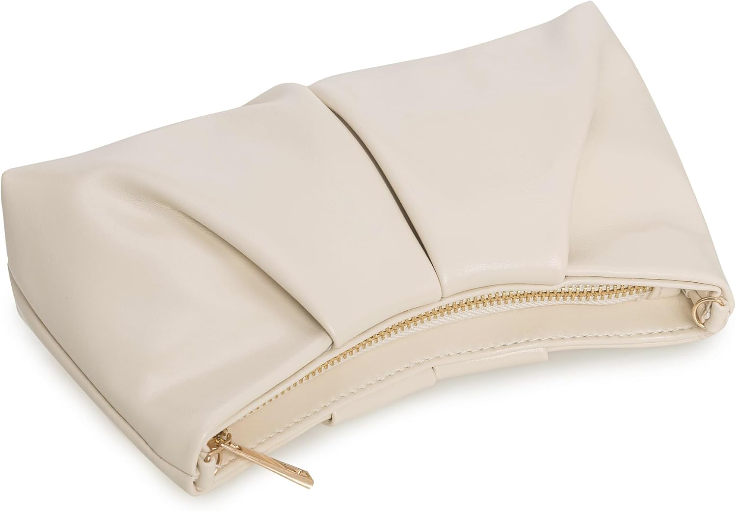 CHARMING TAILOR Women Clutch Bag Dressy Formal Handbag Pleated PU Clutch Purse for Cocktail Prom Wedding Party | Dressy, Formal, Pleated, PU, for Cocktail, Prom, Wedding Party - Image 4