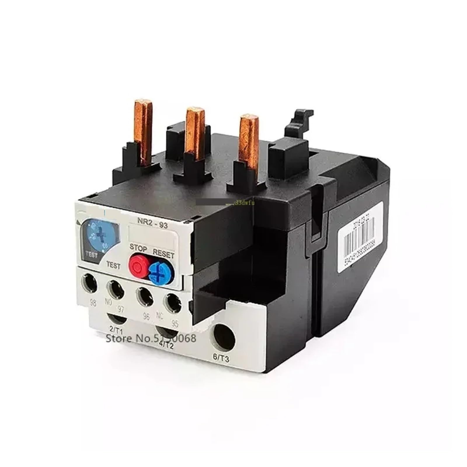 Relé de sobrecarga térmica NR2-93/Z 48-65A para sistemas de ventilación