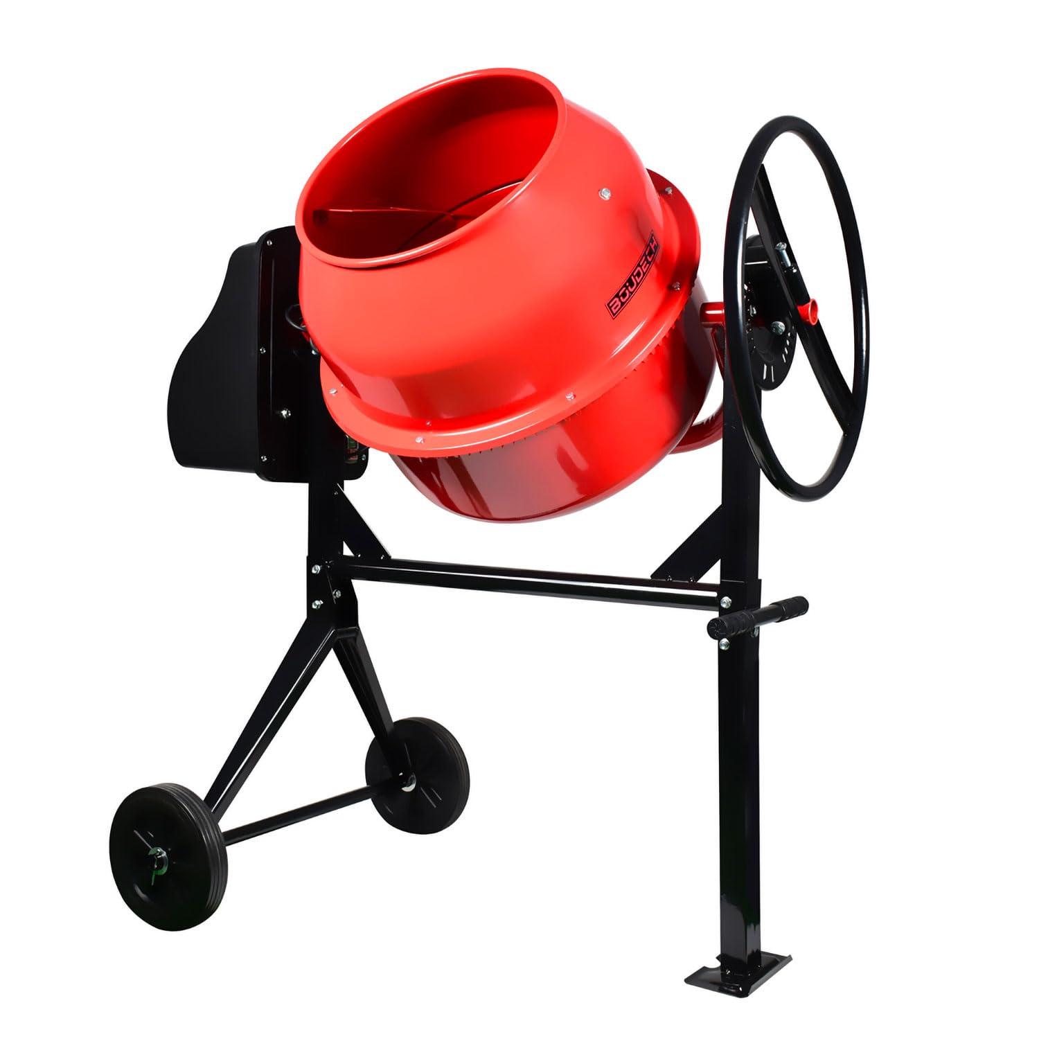 BOUDECH - Beton 180 - Hormigonera eléctrica profesional 180 L 800W - Impastatrice para cemento/malta/hormigón.