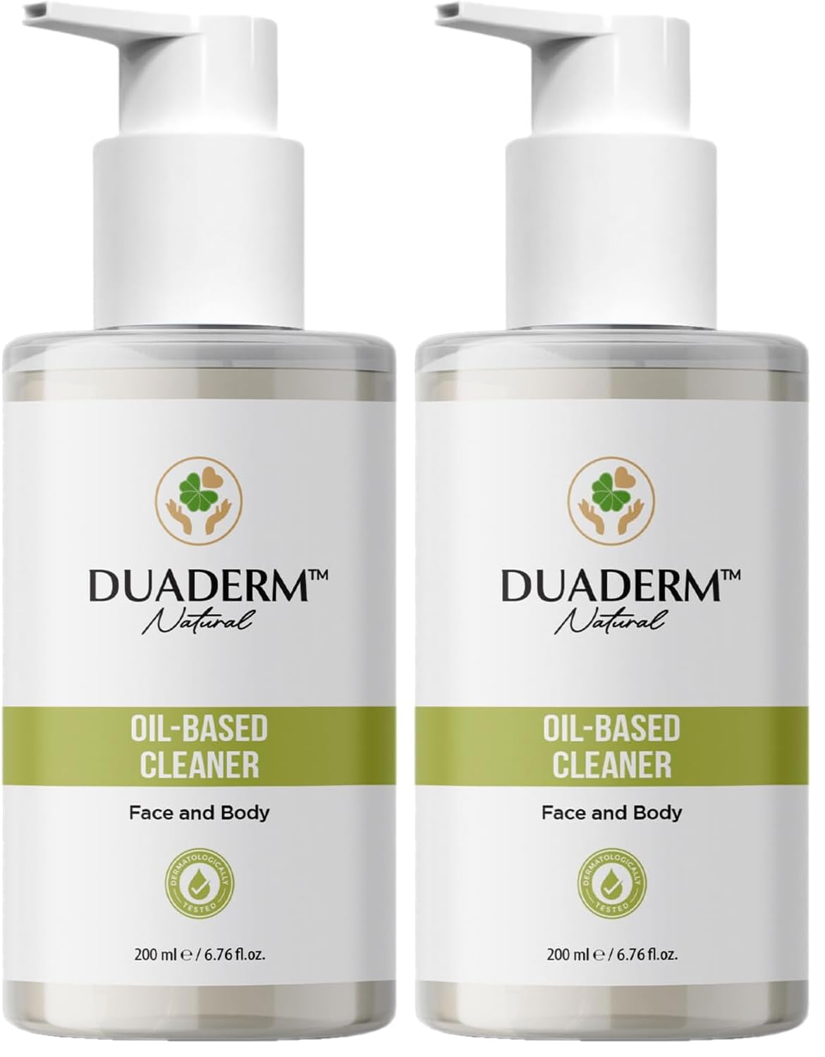 Duaderm Yüz ve Vücut Temizleme Yağı, Doğal İçerikli Derin Temizleyici 200 ml (2 paketi)