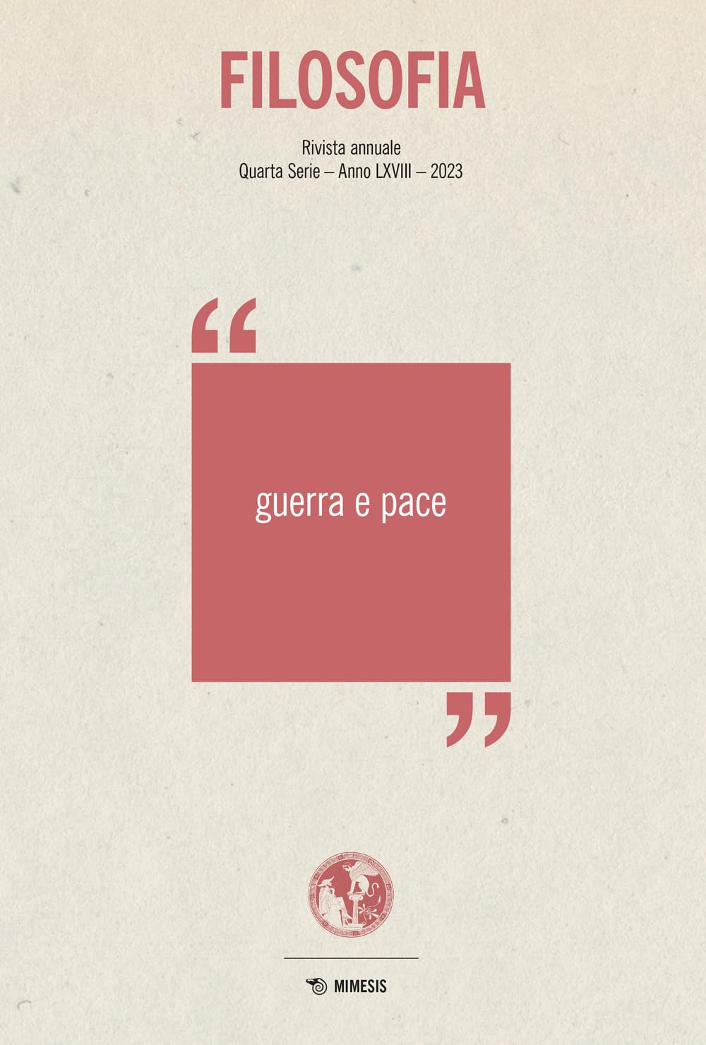 Filosofia. Guerra E Pace (2023) - 4