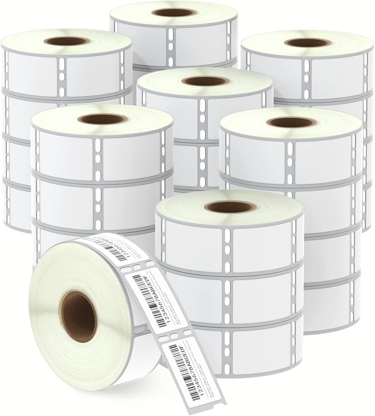 BETCKEY - Compatible DYMO 30347 (1" x 1-1/2") Book Spine Labels - Compatible with DYMO Labelwriter 450, 4XL, NOT FIT 550 & 5XL [28 Rolls/21000 Labels]