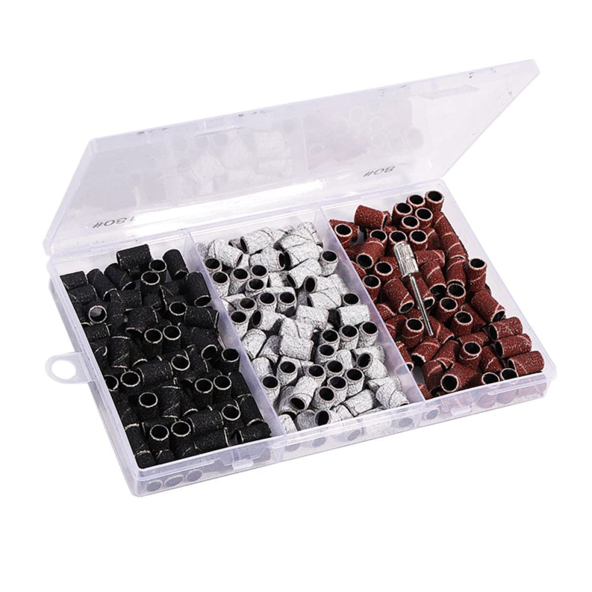FRCOLOR Strumento Di Manicure Per Unghie Testine Abrasive Colorate Per Levigatura e Lucidatura Per Saloni e Uso Personale Di Accessori Per Manicure e Pedicure