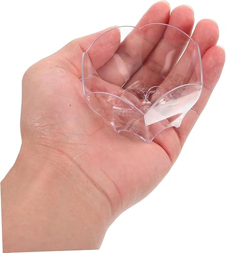 Miniatura 4 de NOLITOY 48 Pcs Flower Mousse Cup Bowl Disposable Ice Cream Bowls Dessert Cups Pudding Cup Jelly Cups Vasos Para Postres Mini Parfait Appetizer Cup