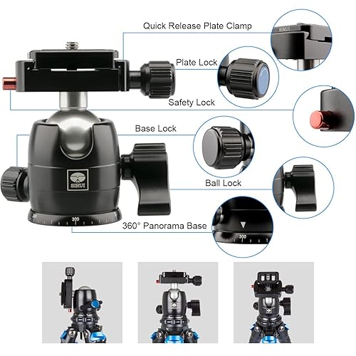 Miniatura 3 de SIRUI AM-284 - Tripié de fibra de carbono 10X de 120 cm