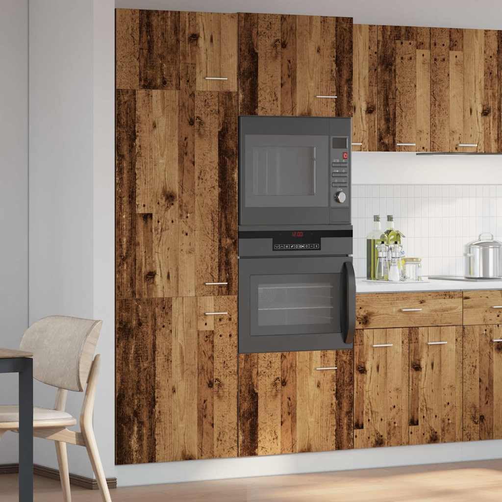 ShGaxin Armadio per Frigo Legno Antico 60x57x207 cm in Truciolato,Armadio per Frigo,Armadietto da Cucina,Armadietto da Cucina,Mobili Cucina-856125