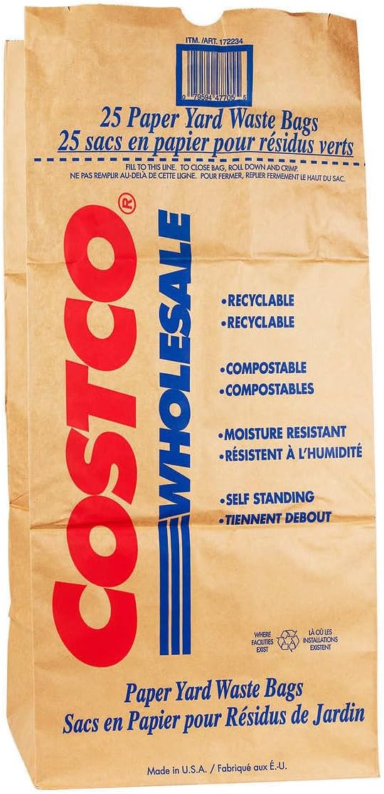 Costco Lawn and Leaf Bag 2 Ply 30 Gal 25 Ct Health