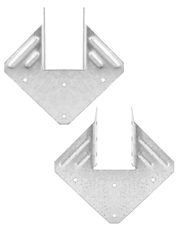 QWORK Galvanized 18-Gauge Hurricane Tie, 40 Pack Steel Connector for Roofing Trusses Wood Timber, Resist High Wind/ Earthquake Forces by QWORK - Image 3