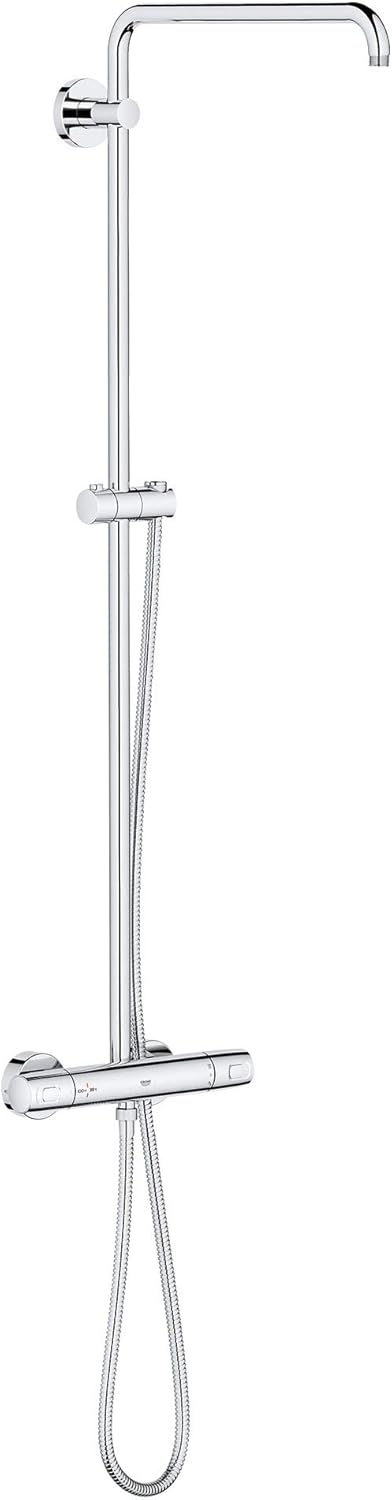 GROHE 26728000 Euphoria CoolTouchThermostatic Shower System, Starlight Chrome