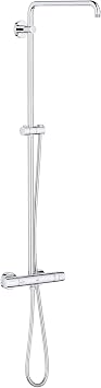 GROHE 26728000 Euphoria CoolTouchThermostatic Shower System, Starlight Chrome