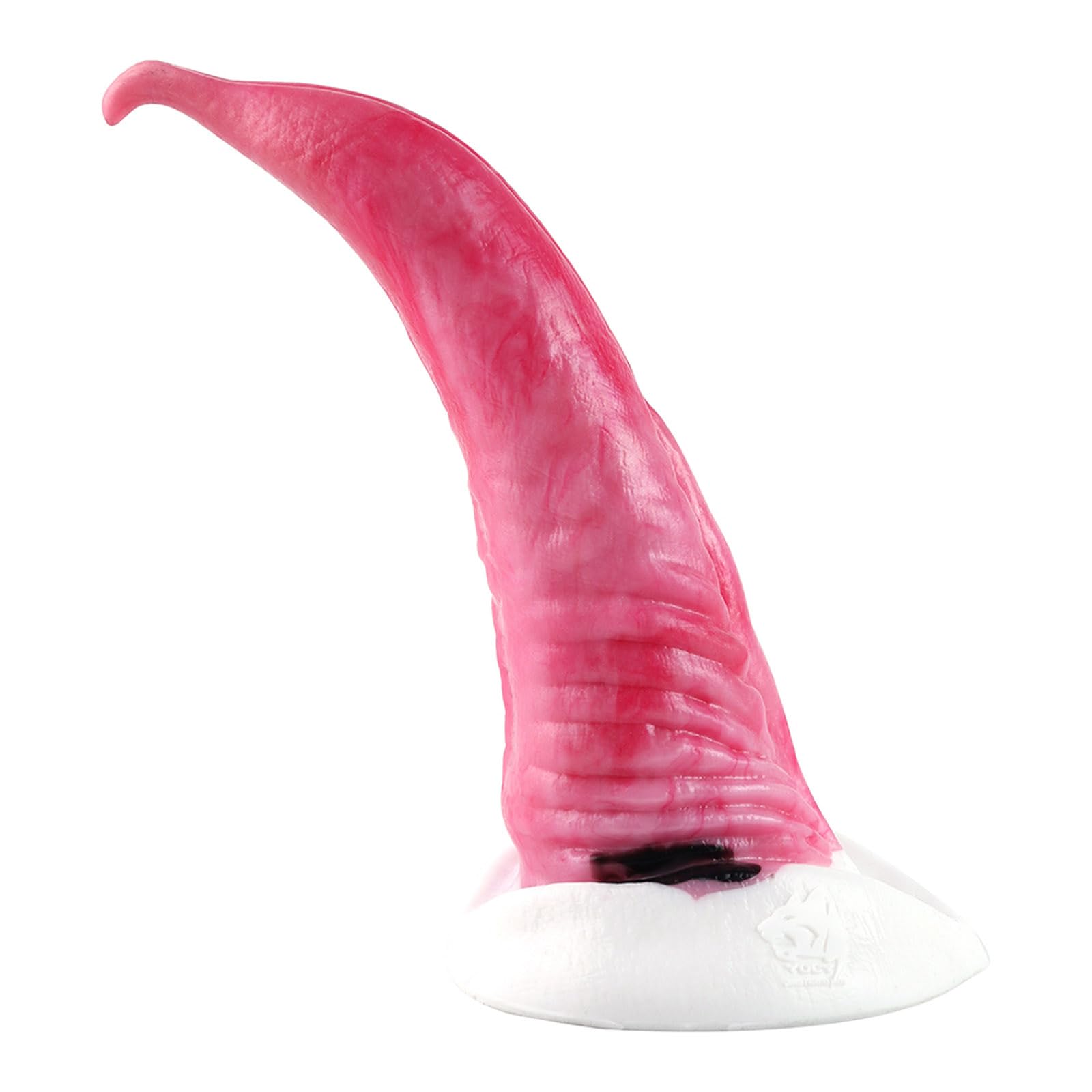 dildo a forma di lingua, dildo anale fantasy drago con ventosa, plug anale in silicone liquido lingua dildo, dildo da equitazione giocattoli sessuali per adulti per donne uomini e coppie (L)