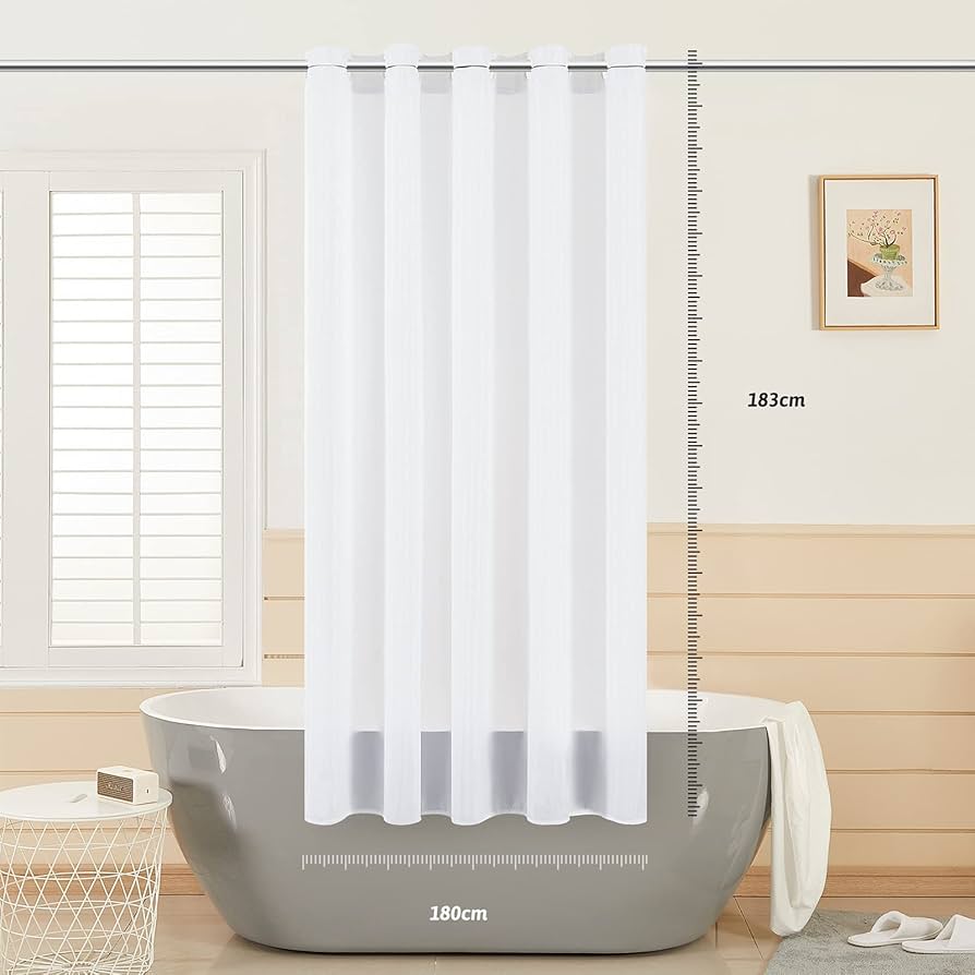 無孔風呂カーテンセット防水カビ防止トイレの厚い仕切りカーテン Amazon｜浴室トイレ間仕切りカーテン防水防カビポリエステルバス