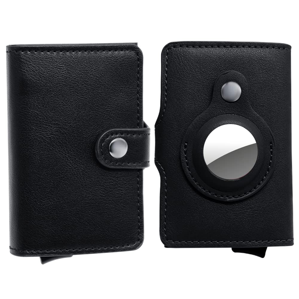 OmnisuSmart Wallet for Men, Minimal RFID Wallet with Apple AirTag Holder - The Perfect Combination of Style, Security, and Functionality with Gift Box