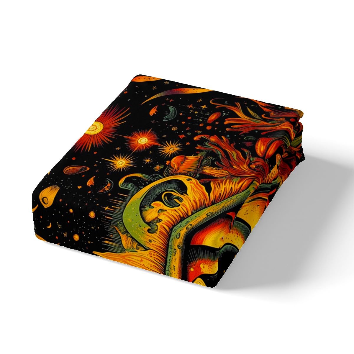 Devil's Eye Duvet Cover Double Size,Terrifying Style Green Plants Comforter Cover for Adults Kids Bedroom Decor,Sun Mushroom Eyeball Decorative Bedding Set(No Comforter),2 Pillowcases - Image 4