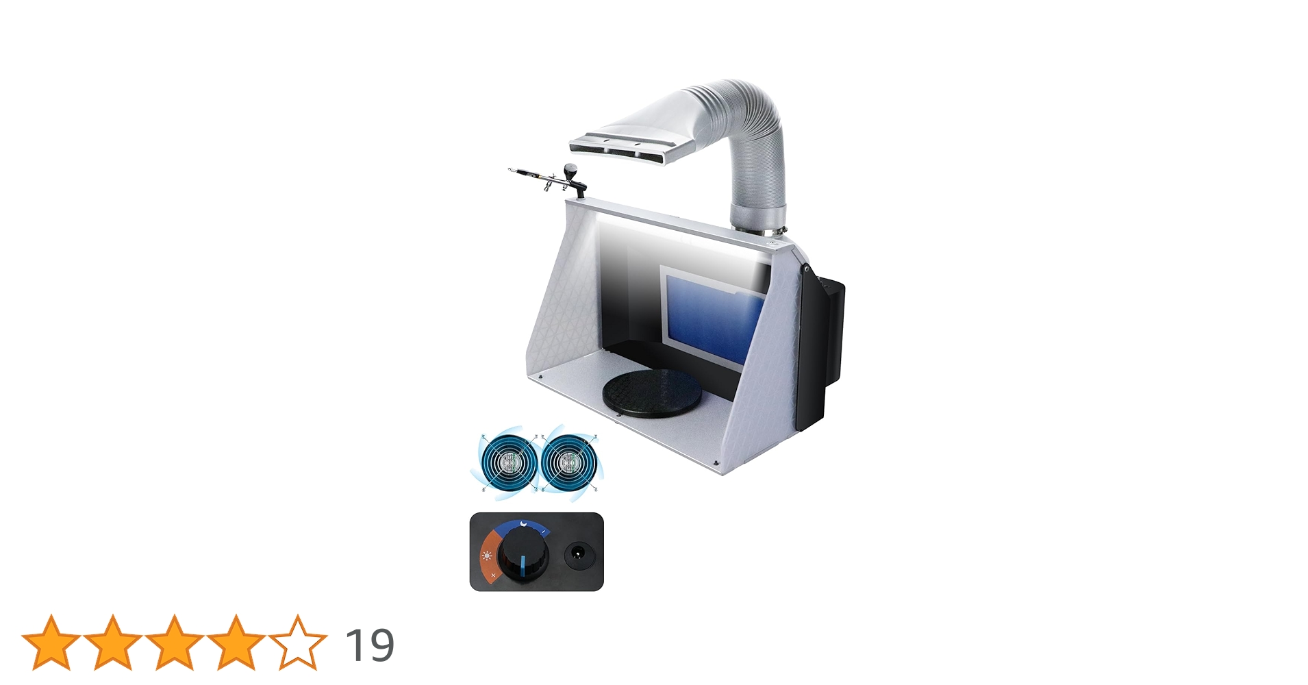 Amazon.co.jp: urlife 塗装ブース スプレーブース 2基ファン 9.2