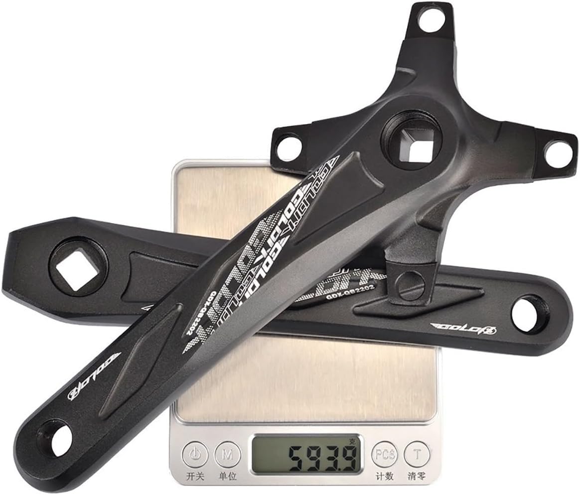 Guarnitura per Bici con Perno Quadro 170/175mm 104BCD Guarnitura per Mountain Bike 32T/34T/36T/38T/40T/42T Monomarcia Corona a Denti Stretti e Larghi Set di pedivelle MTB per 10/11
