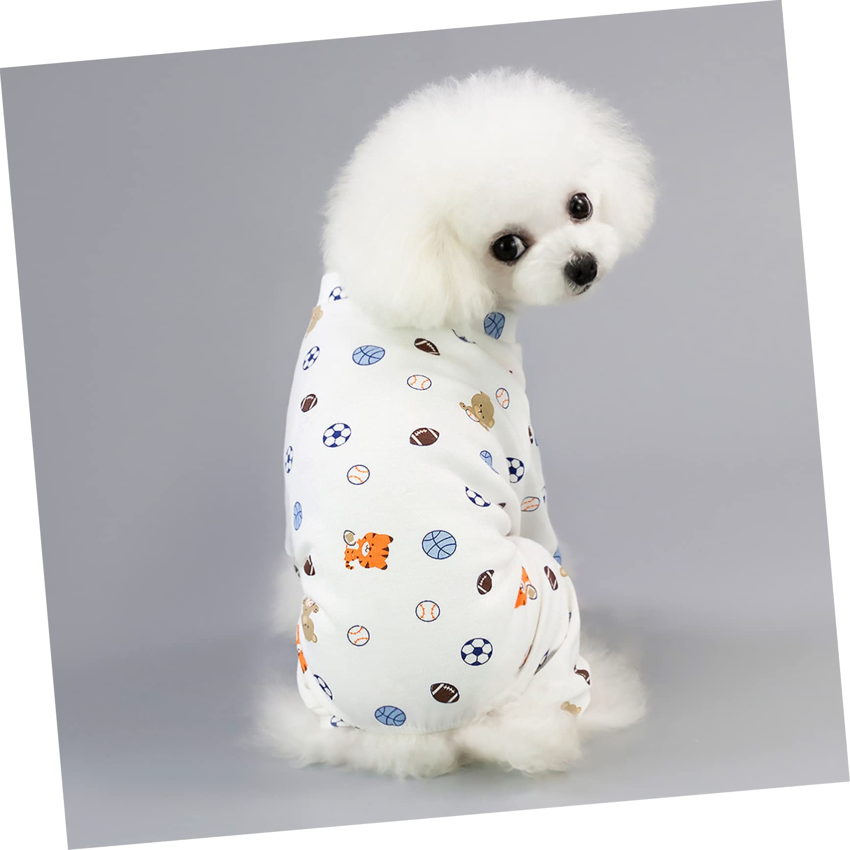 POPETPOP 3pezzi Pigiama Per Cani Traspirante Con Design Cartone Animato Abbigliamento Per Animali Domestici Per Feste Natalizie e Foto Di Famiglia