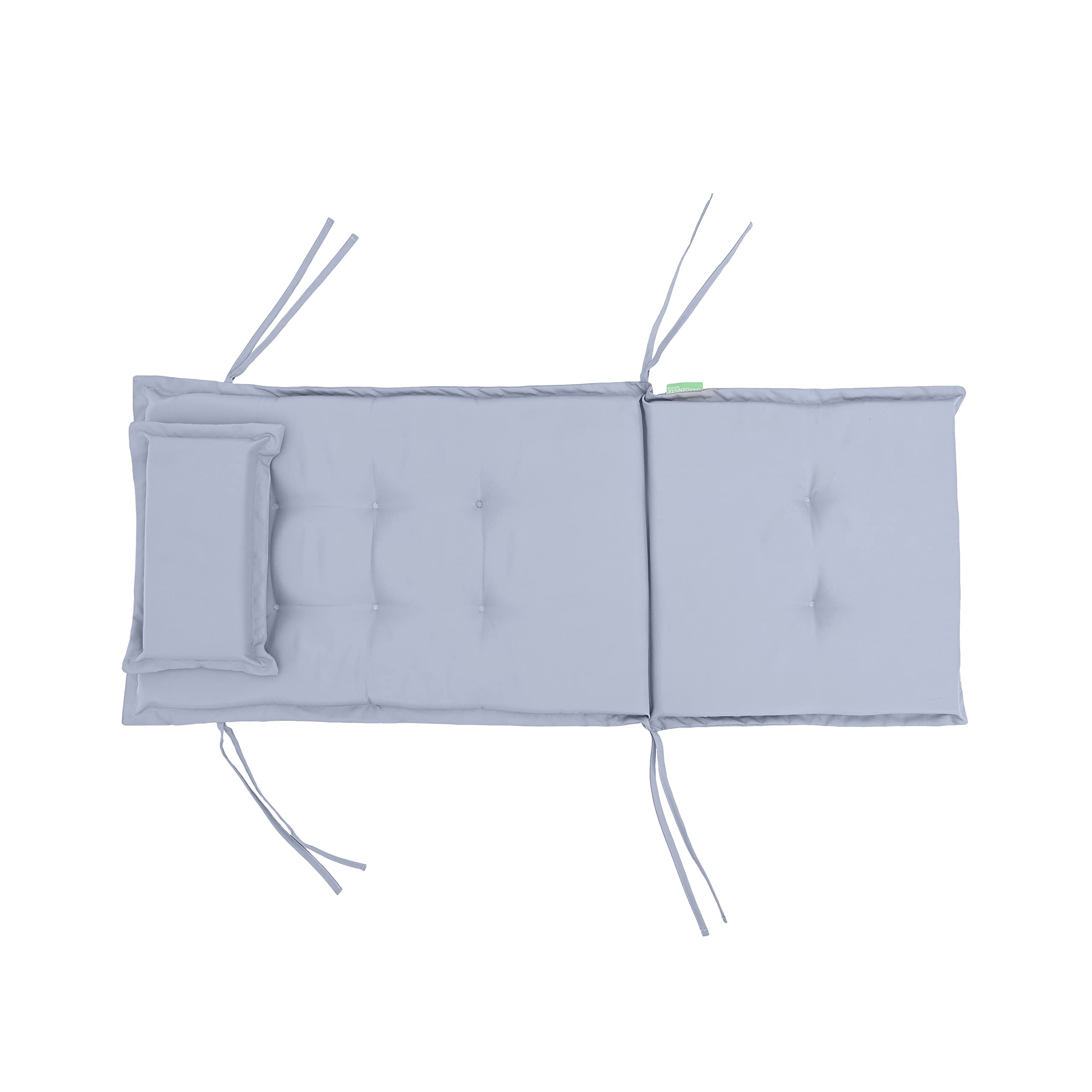 Cuscino Per Sedia Da Giardino Con Schienale Alto | Trapuntato, Impermeabile, 120x50 Cm - 6