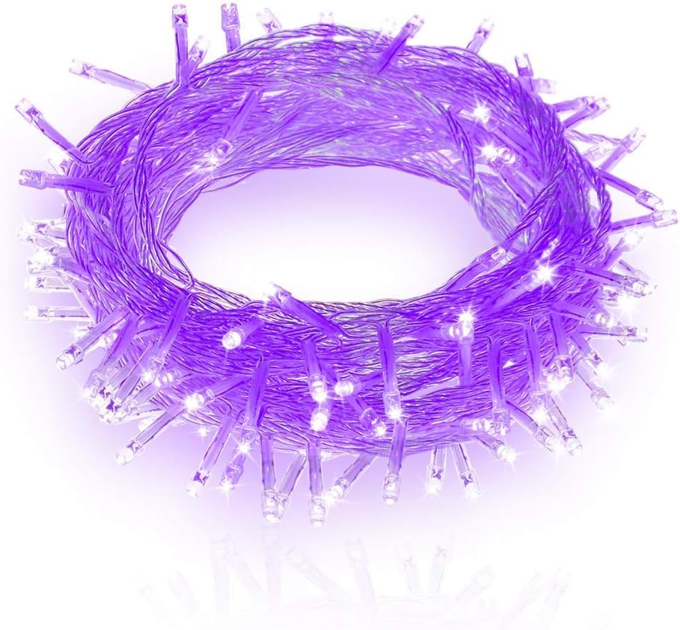 Guirlande lumineuse LED 2 modes étanche 10m 80 LED USB couleur violette