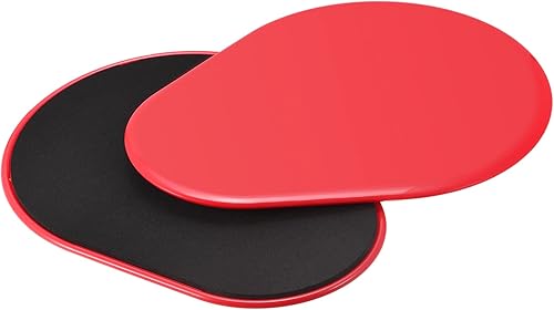 uxcell Deslizadores de núcleo de ejercicio, discos deslizantes de doble cara para uso en alfombra o suelo para entrenamiento de cuerpo completo