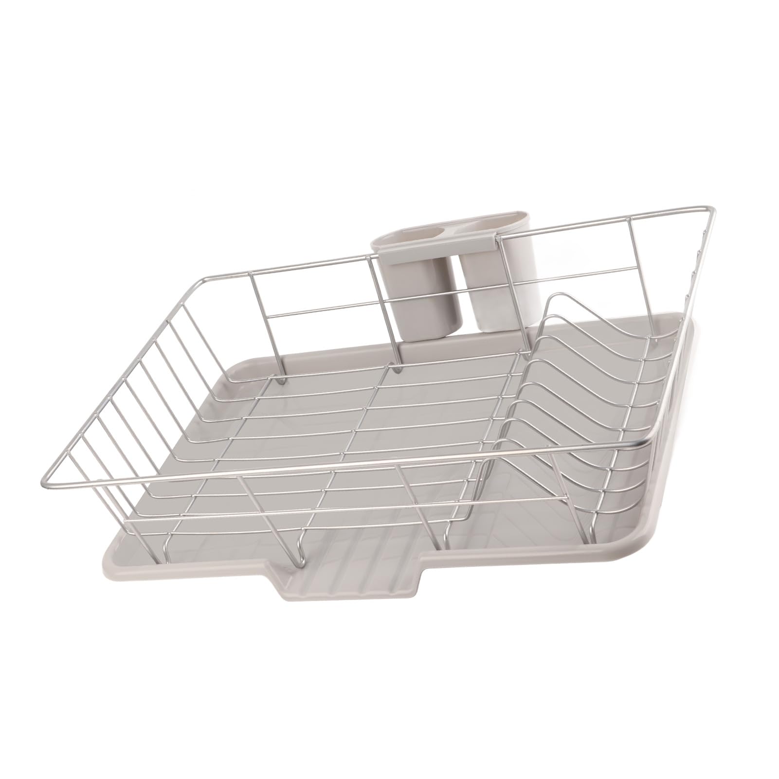 Greensen Égouttoir à Vaisselle en Acier Inoxydable Support à Vaisselle avec Plateau Amovible Porte Couverts Égouttoir à Couverts pour évier de Cuisine pour casseroles Bols, Assiettes