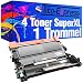 Produktbild Tito-Express PlatinumSerie 4 Toner Super-XL & 1 Trommel kompatibel mit Brother TN-2010 DR-2200 | Für DCP-7060D 7065DN 7070DW HL-2215 2230 2240 2240D 2250DN 2270DW MFC-7360N 7460DN 7470D 7860DN 7860DW