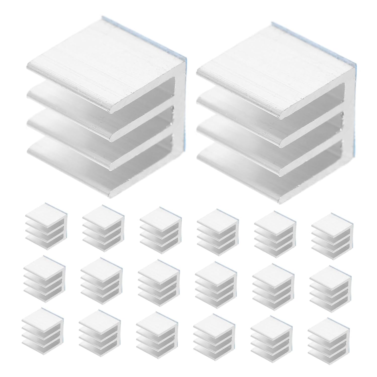 20 Pack Aluminum Adhesive Heatsink Cooling Fins for Electronics