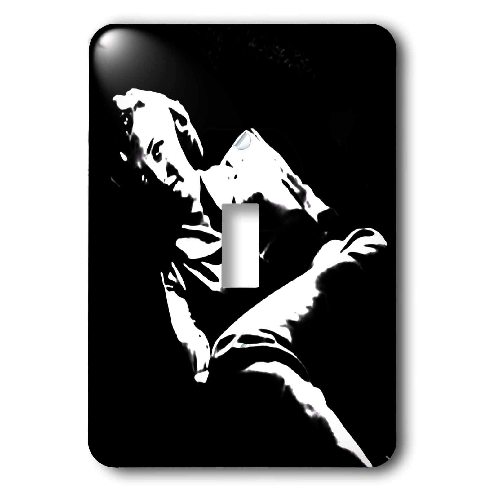 Interrupteur Marilyn Monroe 3dRose lsp_46990_1 en noir et blanc
