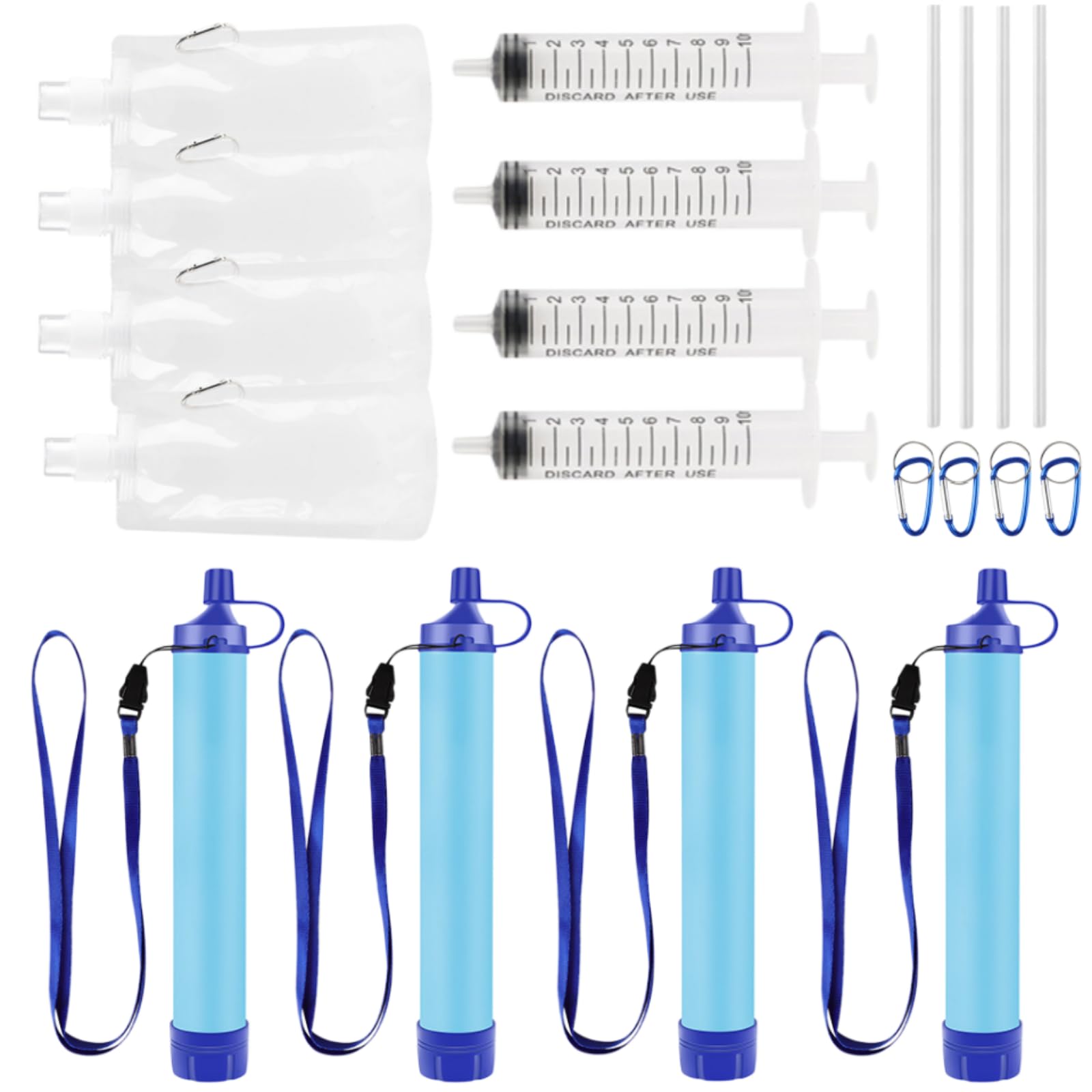 Virest Wasserfilter Outdoor,HYDRO-X1 Notfall Wasserfilter | Tragbarer Outdoor Mehrzweck Wasserfilter für Bach,Berg,Regen und Leitungswasser,Camping Wander Notfall Ausrüstung