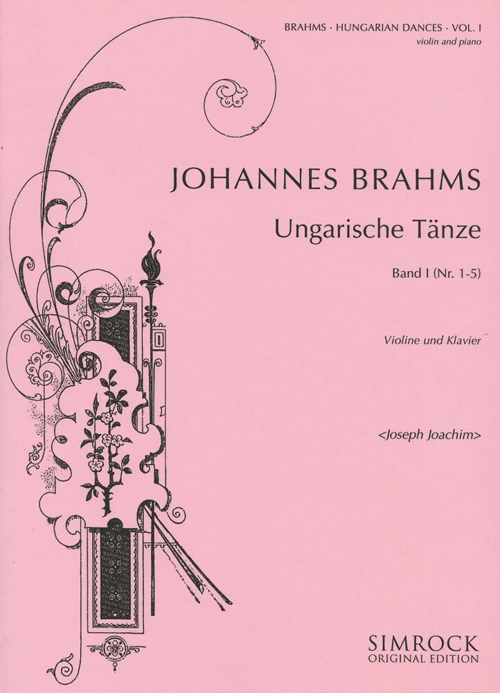 Hungarian Dances: No. 1-5. Vol. 1. violin and piano.